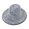 Retro Hipster Fashion Shiny for Rhinestone British Hat Jazz Outdoor Trend Women