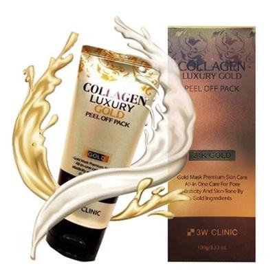 3W Collagen Luxury 24K Gold Blackhead Peel-Off Pack 100g, 1 pack, 1 kus