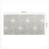 Modern Vinyl Desk Mat for Keyboard Geometric Line Pattern 90X45 Cm