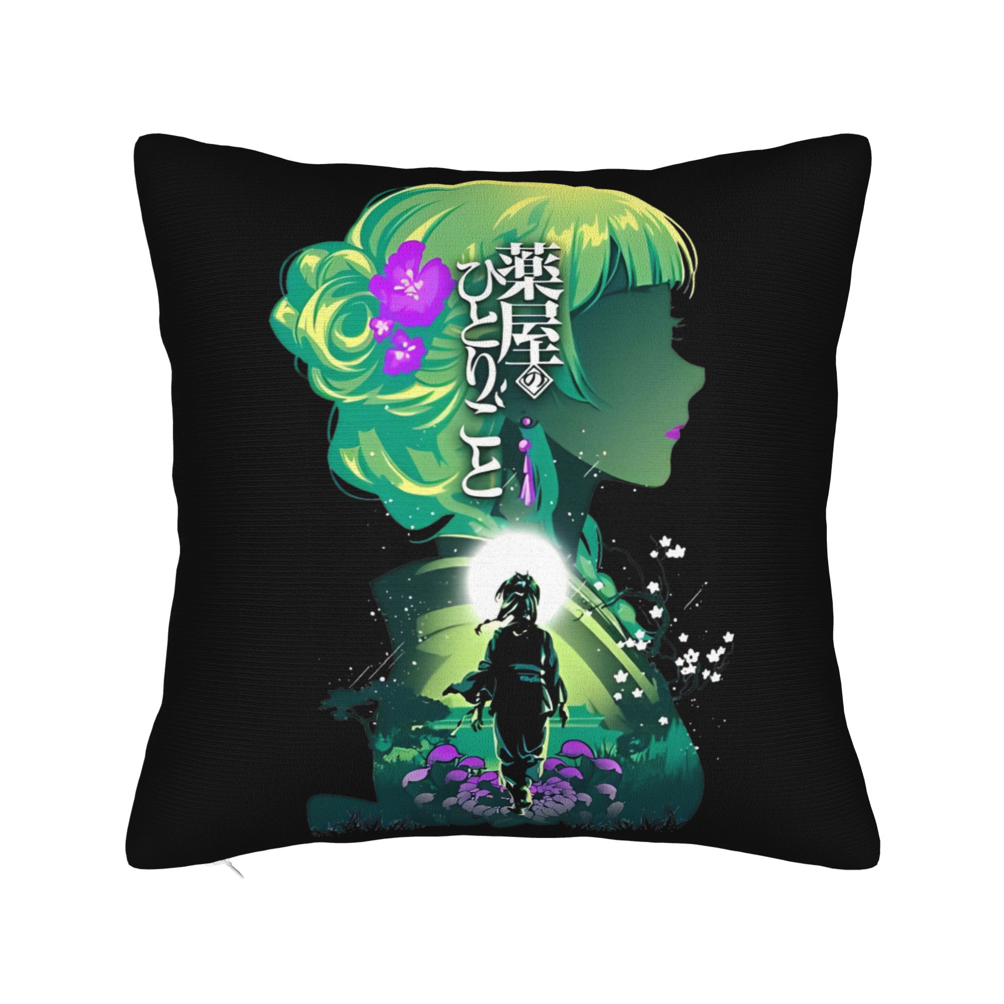 Романтичный Маомао Джинси Дневники аптекаря Наволочка Принт Чехол для подушки Украшение Манга Аниме Наволочка Чехол Молния 12x12Inch