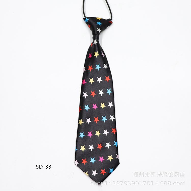 Children'S Printed Small Tie, Handsome Trendy Treasure Tie, Baby Tie, Student School Uniform Tie.