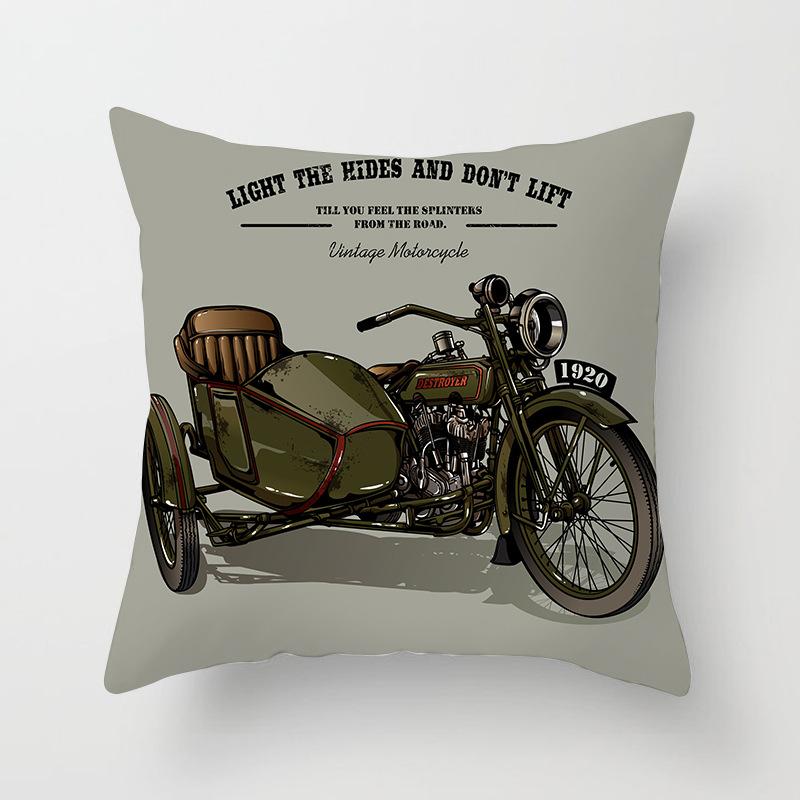 Japanese Ninja Character Digital Single-sided Printing Sofa Pillow Cushion Cover Home