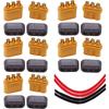 Yiqigou 5 Pairs Wireless Amass MR60 Male To Female Plug Connector Adapter with Sheath for Lipo