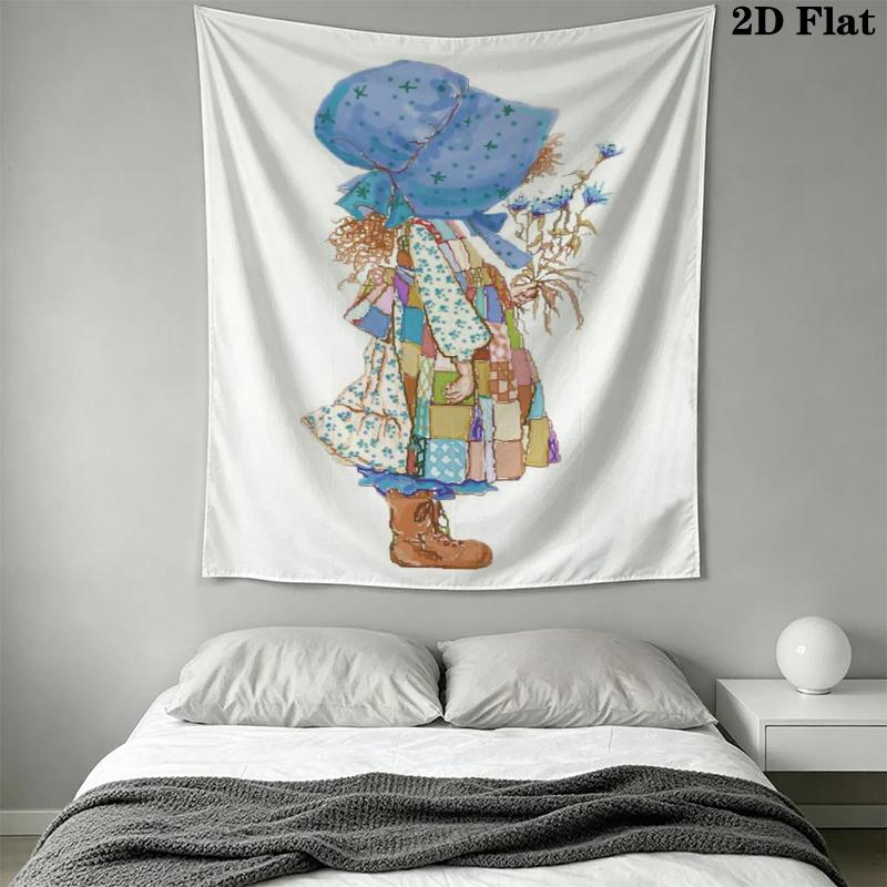 Sarah Kay Wall Tapestry Aesthetic Wall Hanging Printed Fabric Blanket Decorative Tapestries for Bedroom Living Room Home Decor