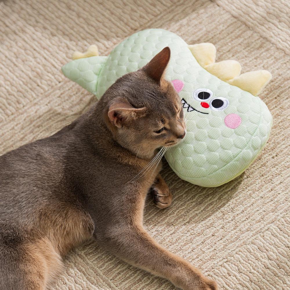 Soft Dog Neck Support Pillow Cute Dog Bed Pillow Cat Sleep Mat Pet Calming Toy  For Kitten Puppy