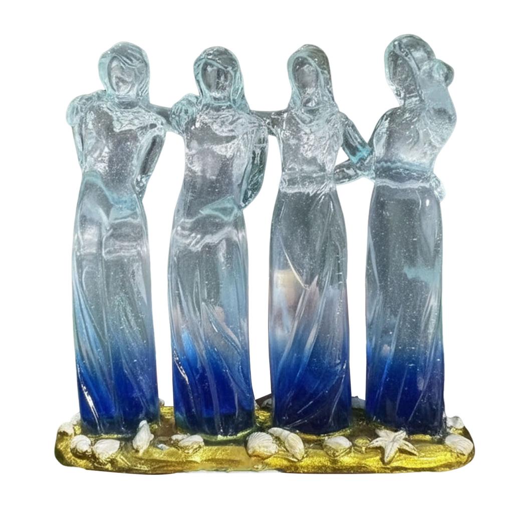 Harz Frauen Dekorative Skulpturen Feiert Freundschaften Schwestern Skulptur für Beste Freundin Bestie Geschenk