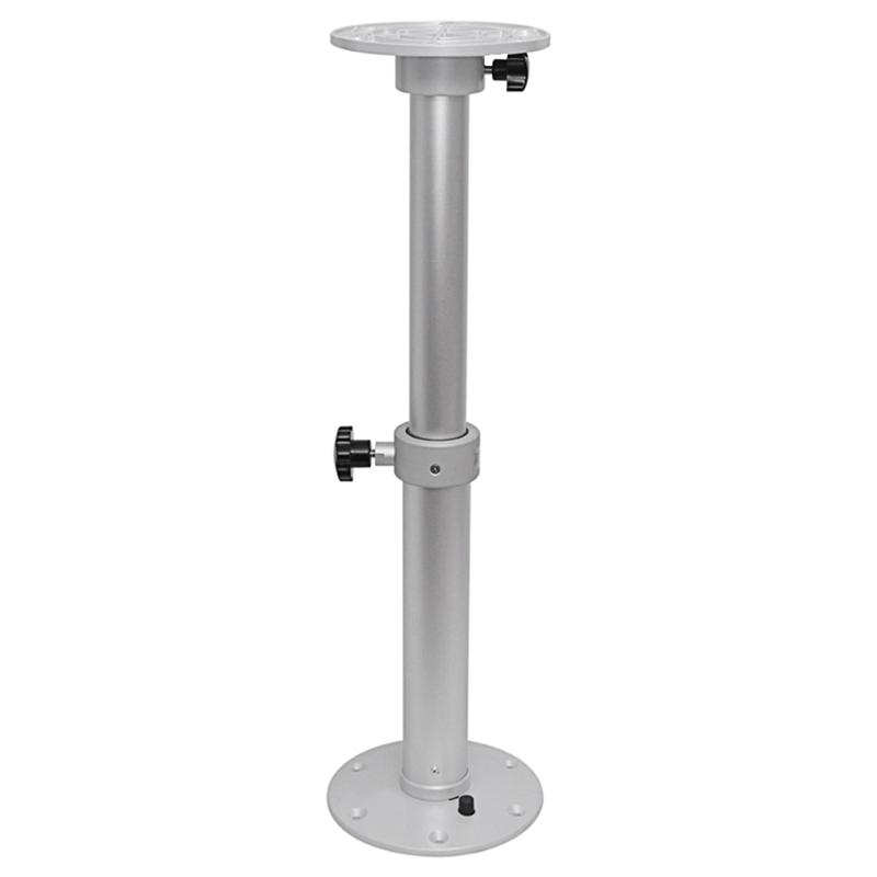 Ac29-Adjustable Table Pedestal Removable Lifting Table Leg Aluminum Alloy Table Base For RV Boat Yacht Silver White