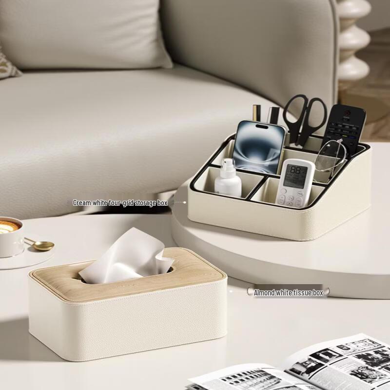 Desktop Tissue Box Organizer Set
