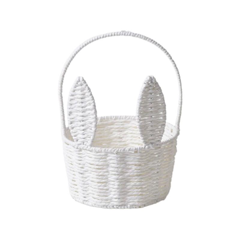 Unique Designs Lovely Rabbit Ears Handwoven Basket in  for Decorative and Practical Use Home Decoration Daily Use