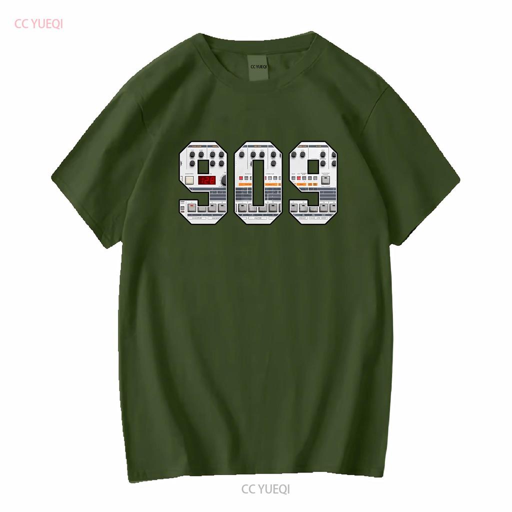 TR 909 T Shirt Vintage Drum Machine Synth vintage Washed Soft Slightly Breathable Stretched homme graphic Casual Comfortable