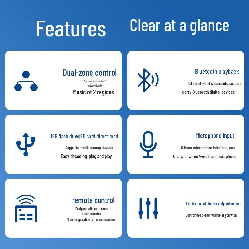 SA-5016 Bluetooth AV Power Amplifier