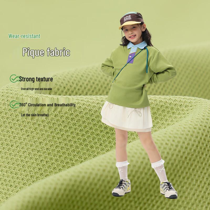 EBAER Kids' Half-Placket Polo Sweatshirt