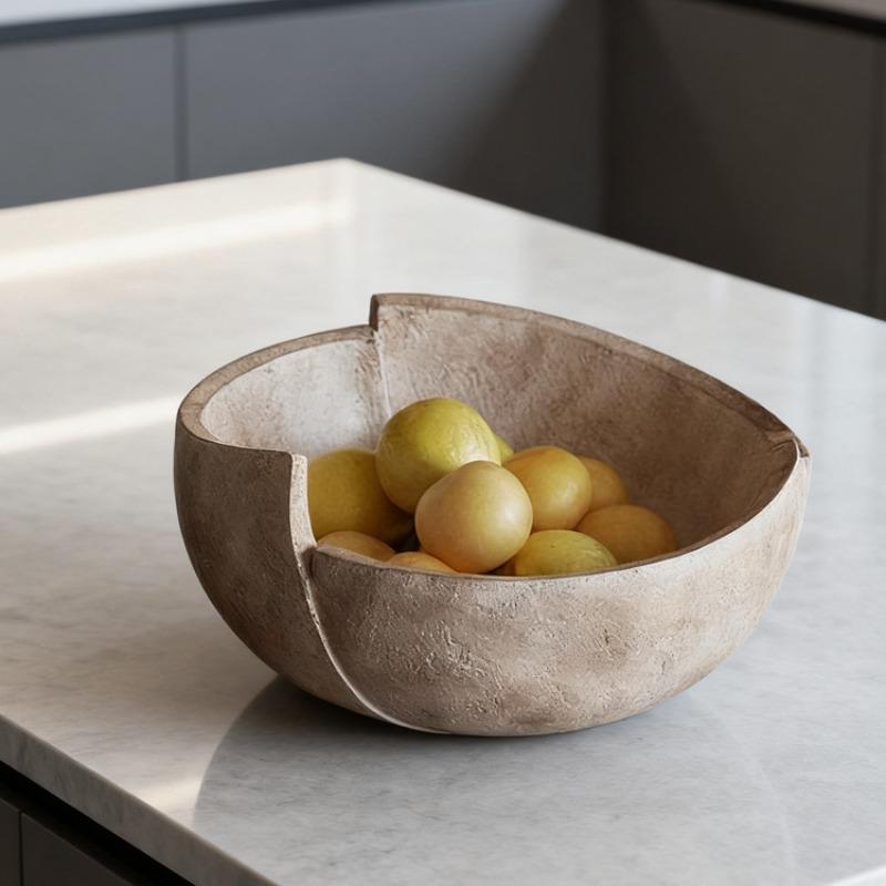 Retro Fruit Bowl Decorative Bowls Elegant Aesthetic Luxury Bowl Modern Beautiful Living Room Bowls Table Decoration Ornaments