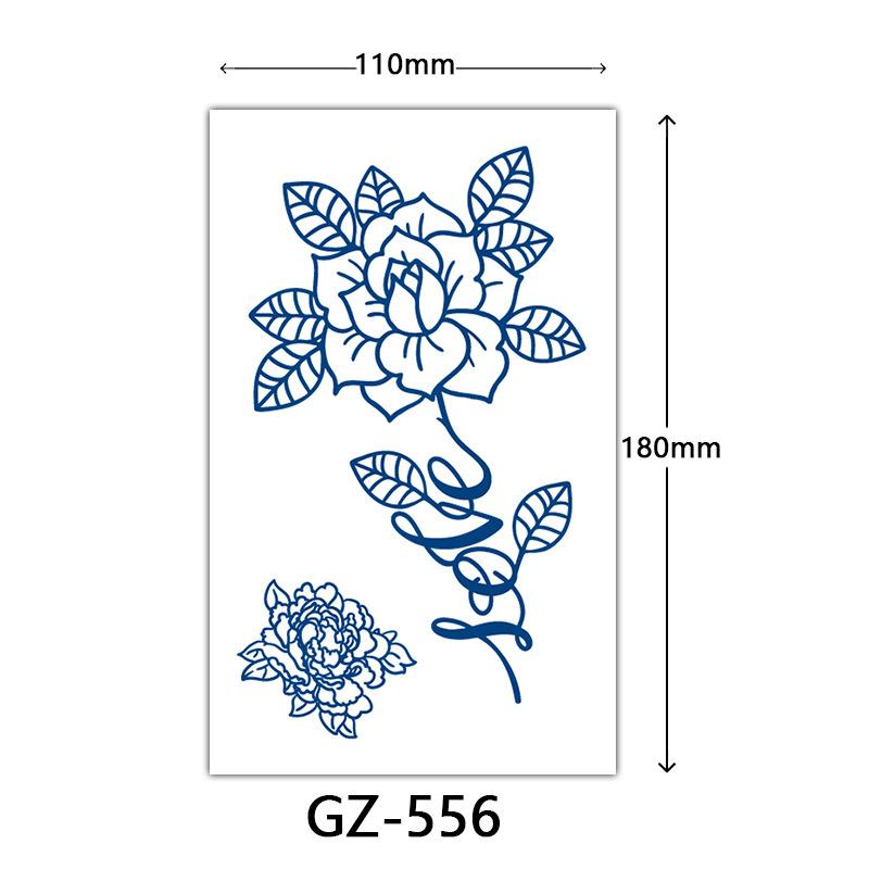 Juice Tattoo Stickers, Herbal Tattoo Stickers, Semi-Permanent English Letter Tattoo Stickers Tattoo