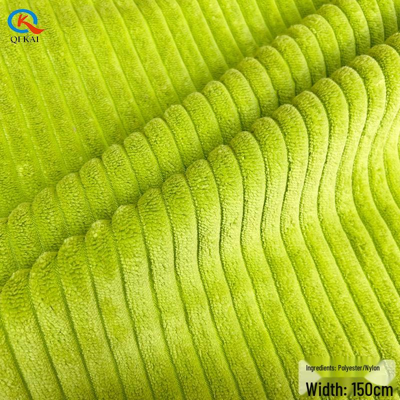 Corduroy Rib Knit Plush Fabric for Toys, Pet Nests, Shoes, and Home Textiles