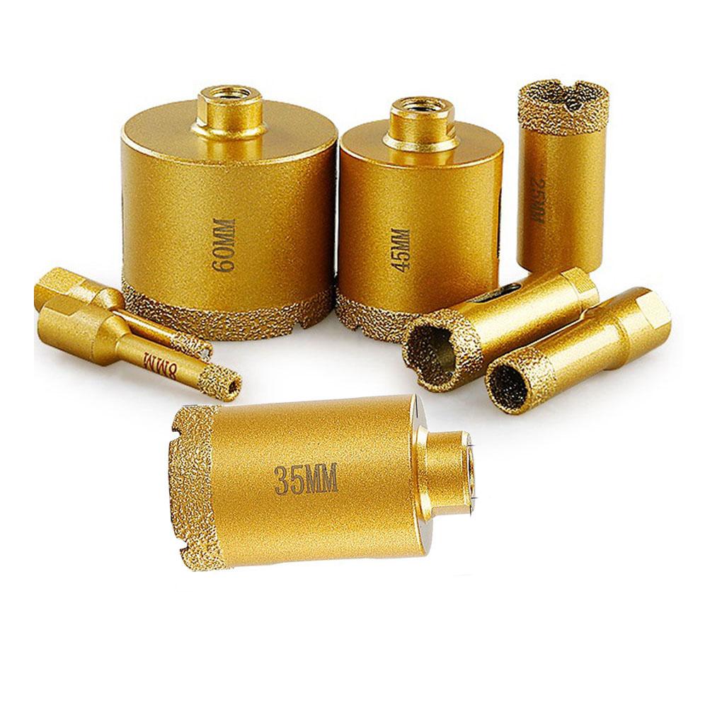 1pc 6-50mm Vaccum Brazed Dry Drill Bits Hole Cutter For Drilling Tiles Glass Porcelain Marble Granite Concrete