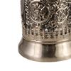 Russisches Teeglas mit Metallhalter Traditionelles Kristallklares Dekoratives Glas Teetasse für Heiße Kalte Getränke Q0083