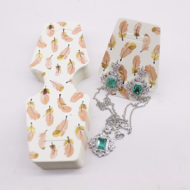 100pc/lot Multi Design Printed Jewelry Necklace Earring Set Card Flower and Bird Styles Hair Accessoreis Bracelet Dispaly Card