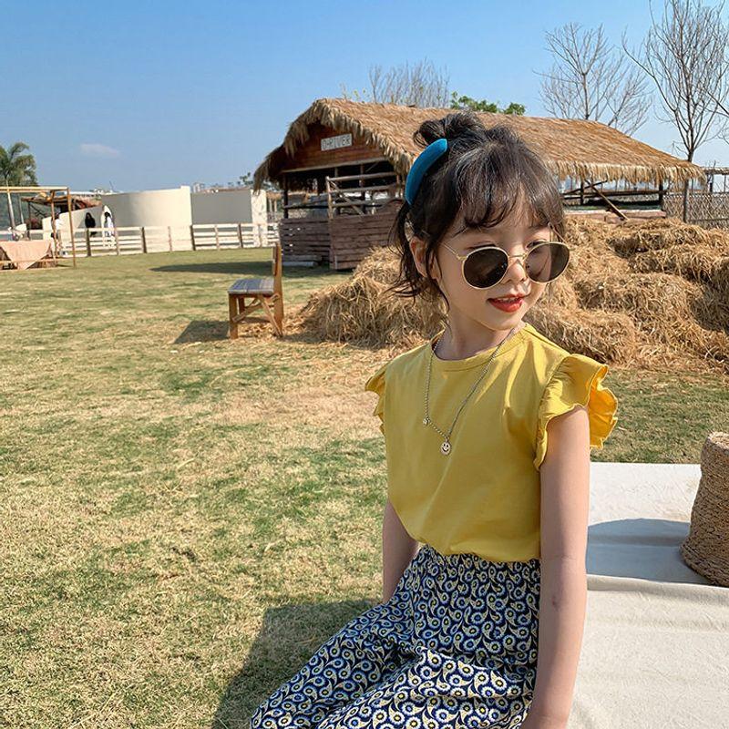 Summer T-shirt Children Stylish Baby Girl Top Short Sleeve