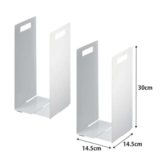 Yamazaki Jitsugyo Connecting Towel Storage Rack Set of 2 White Approx. W14.5 x D14.5 x H30cm Tower 4316