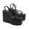 Plataforma Marca Diseño Sandalias Sexy de Mujer Zapatos Cuñas Punk Tacones Altos Cómodos Ocio Zapatos de Mujer Diseñador Sandalias 2026