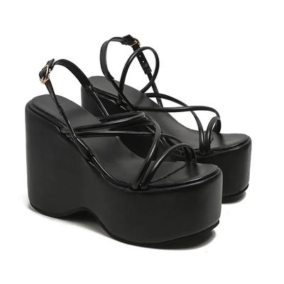 Piattaforma Marca Design Sandali Sexy da Donna Scarpe Zeppe Punk Tacchi Alti Comode Tempo Libero Scarpe da Donna Sandalias di Design 2026