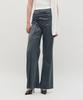 Kimjisu Satin Draped Trousers _ Gray
