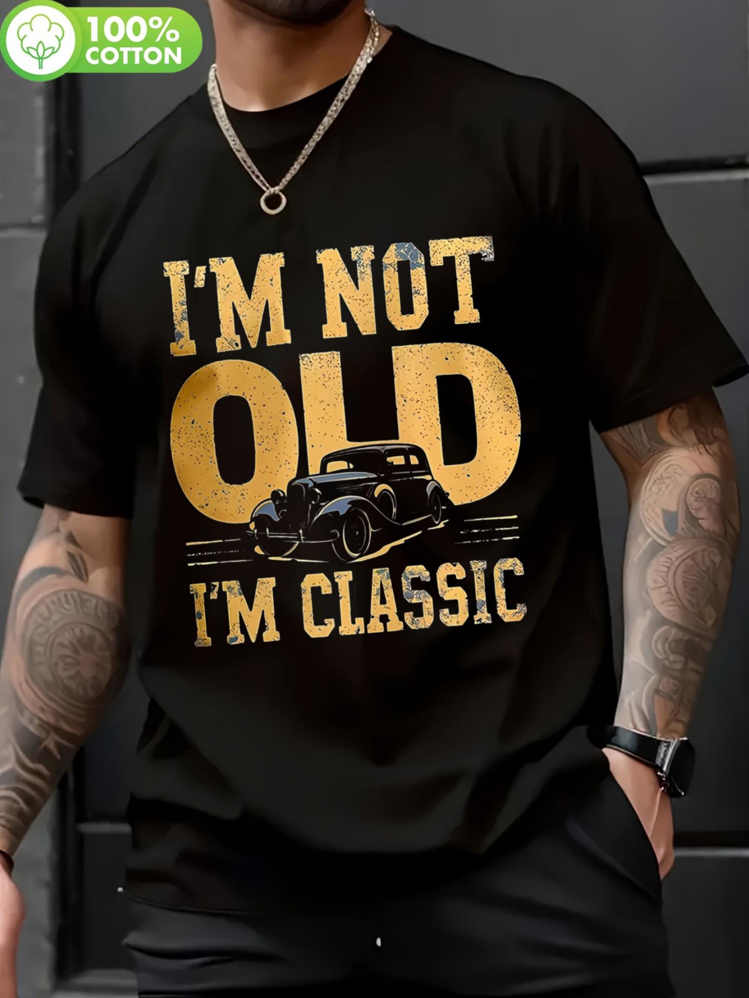 

Classic Car Graphic T-shirt - Black Short Sleeve Crew Neck XL