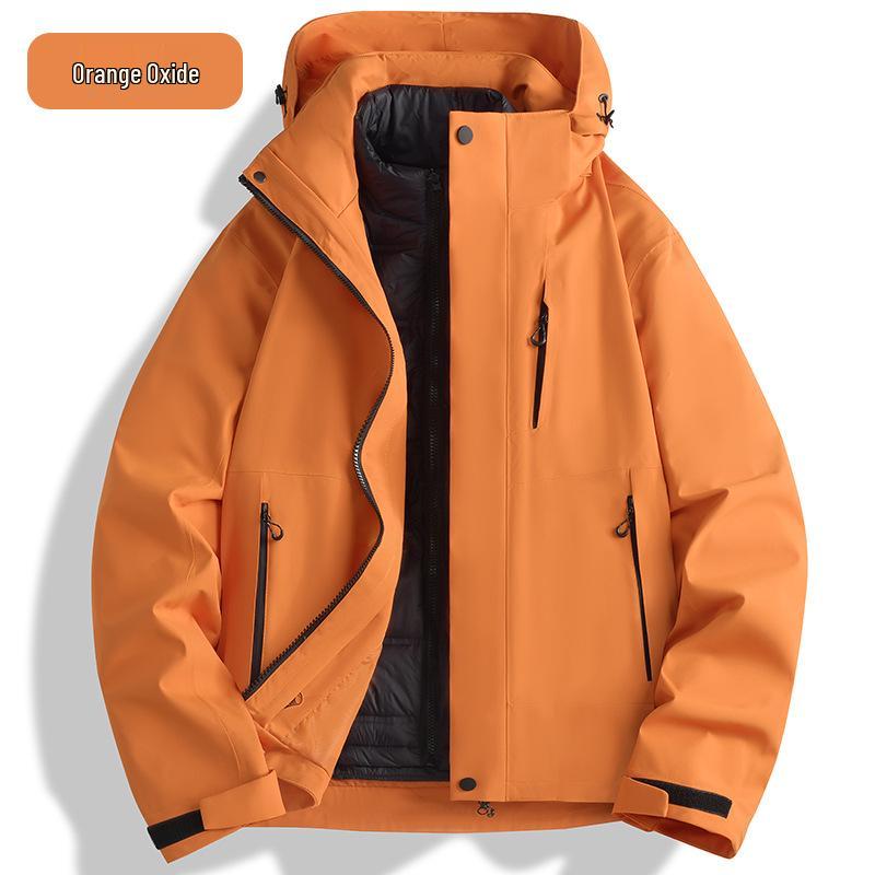Unisex Workwear 3-in-1 Waterproof Jacket with Detachable Down Liner - 5000mm Protection L