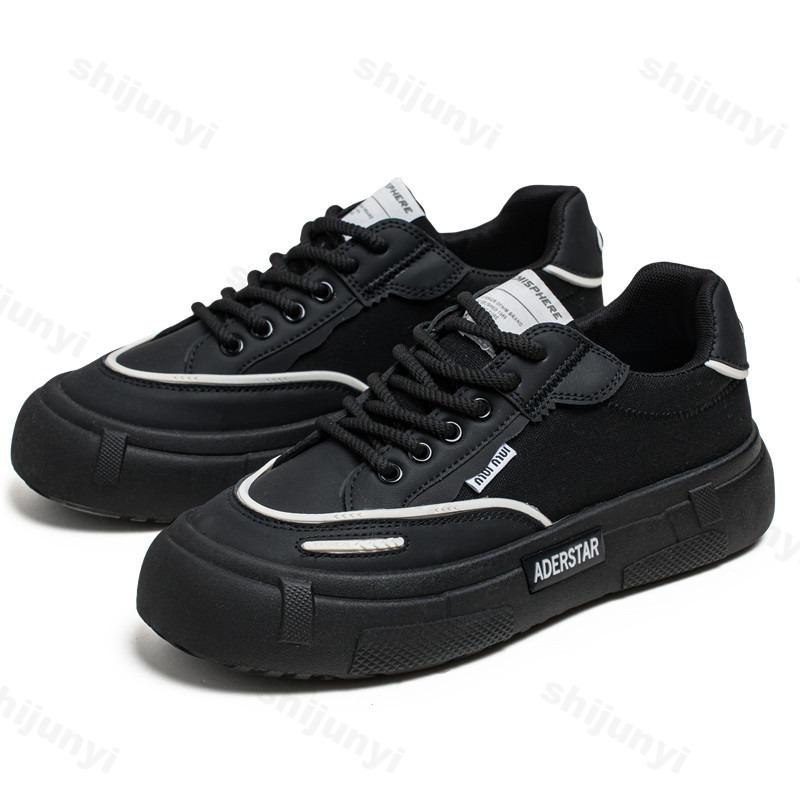 Fashion Men Fashion Trend Casual Canvas Shoes 2025 New Summer Breathable Versatile Thick Soled Shoes Comfortable Low Top Chunky sneakers