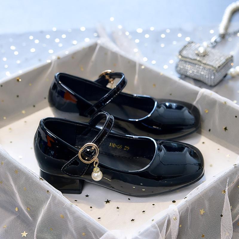 Anti-slip Shoes, Girls' High-heeled Shoes, Spring-autumn Children's Shoes, Single Shoes
