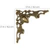 BESPORTBLE 24pcs Antique Box Legs Metal Box Feet Corner Protectors Jewelry Box Chest Wood Case Legs Corner Guards