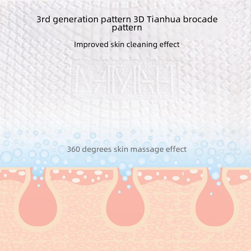 DAMAH Black Magic Baumwoll-Gesichtstücher - 72 Einweg-Reinigungstücher für Schönheitssalons