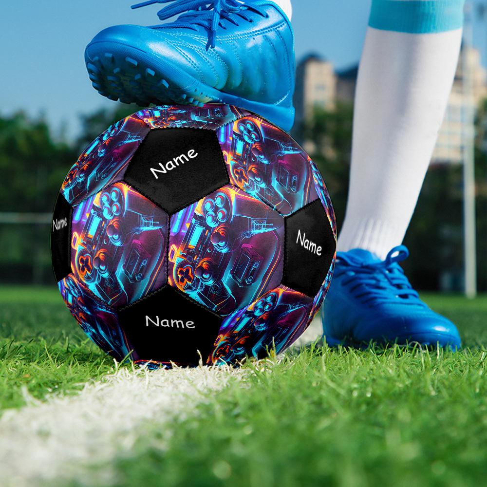 Custom Name Game Controller Theme Size 5 Soccer Ball, Suitable for Both Indoor and Outdoor Matches, a Gift Suitable for Everyone.