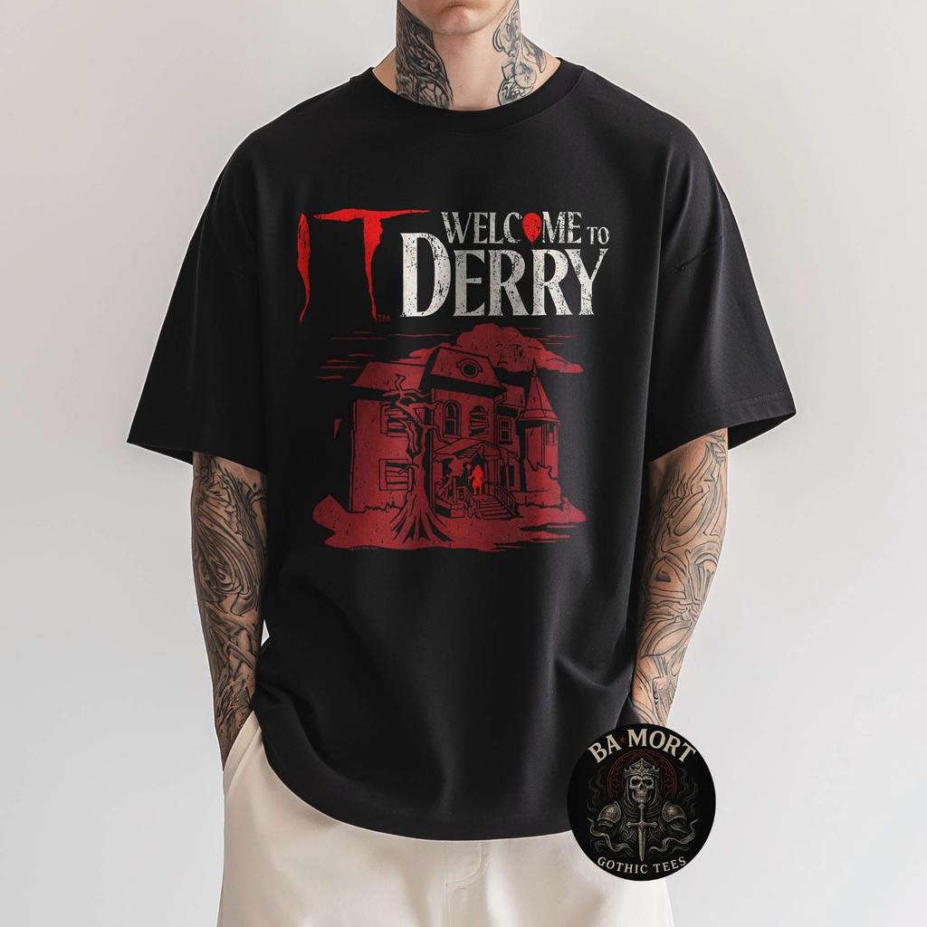 Red Tone Haunted House Horror Tv Show T-Shirt