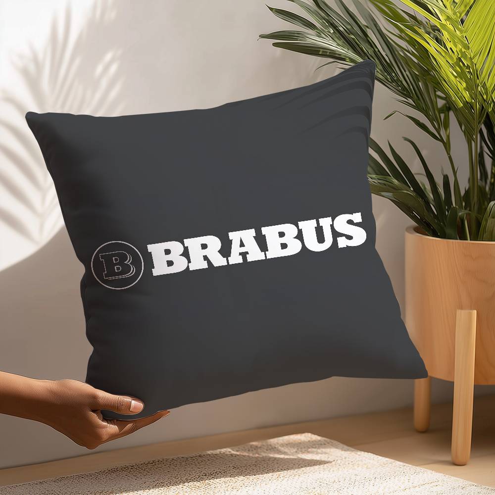 Luxury B-BRA-B-B-BUS Pillow Case Square Double‑Sided Print Cushion Case For Sofa Home Bedchamber Decor Gift