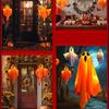2Pcs Haunting LED Specter Hangings Ornament for Halloween Glowing Specter for Chilling Outdoor Lawns and Garden Display