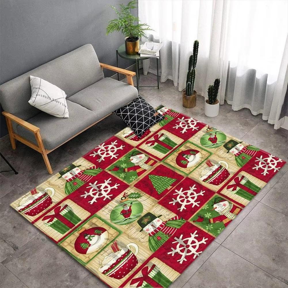 Christmas Red Truck Cardinals Carpet for Living Room Home Decor Sofa Table Large Area Rugs Bedroom Bedside Floor Mat