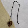 Korean Blogger 2025 Bestseller: Adjustable Black Rope Pendant Necklace - Casual Versatile Fashion Accessory.