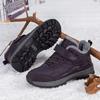 Winter Velvet Thickened Warm Non-slip Outdoor Cotton Shoes Casual High-top Walking Shoes Anti-splashing Mother Shoes