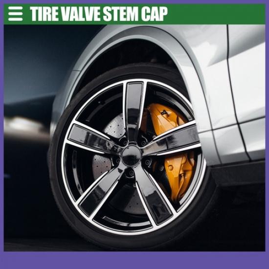 TWENTY Car Universal Tire Valve Stem Caps Valve Stem Covers 12mm Plastic White