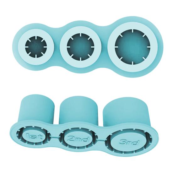 Silikon-Eiswürfelschale für 30-40-Unzen-Becher, zylinderförmige Kaffee-Eisform mit flexiblem Deckel