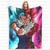 Dragon Ball Knitted Blanket Flannel Anime Son Goku Soft Throw Blankets for Bed Bedroom Quilt