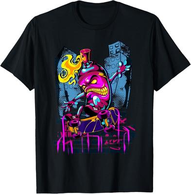 Graffiti Kunst Sprühfarbe Urban Street Art Skateboard Geschenk Unisex T-Shirt