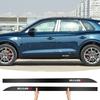 2pcs Car Door Side Skirt Sill Stripe Carbon Decals Styling Accessories For Nissan Nismo Qashqai Teana X Trail T32 T31 Tiida Juke
