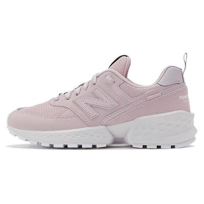 Nb 574 Mesh-Gewebe Synthetisches Leder Bequem Schlicht Mid-Top Lifestyle Freizeitschuhe Unisex Freizeitschuhe Hellrosa MS574GCF