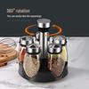 7-Piece Rotating Spice Jar Set