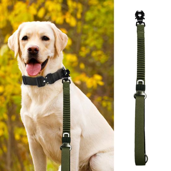 Tactical Dog Leash 25" Heavy Duty Shock Absorbing Bungee Dog Leash