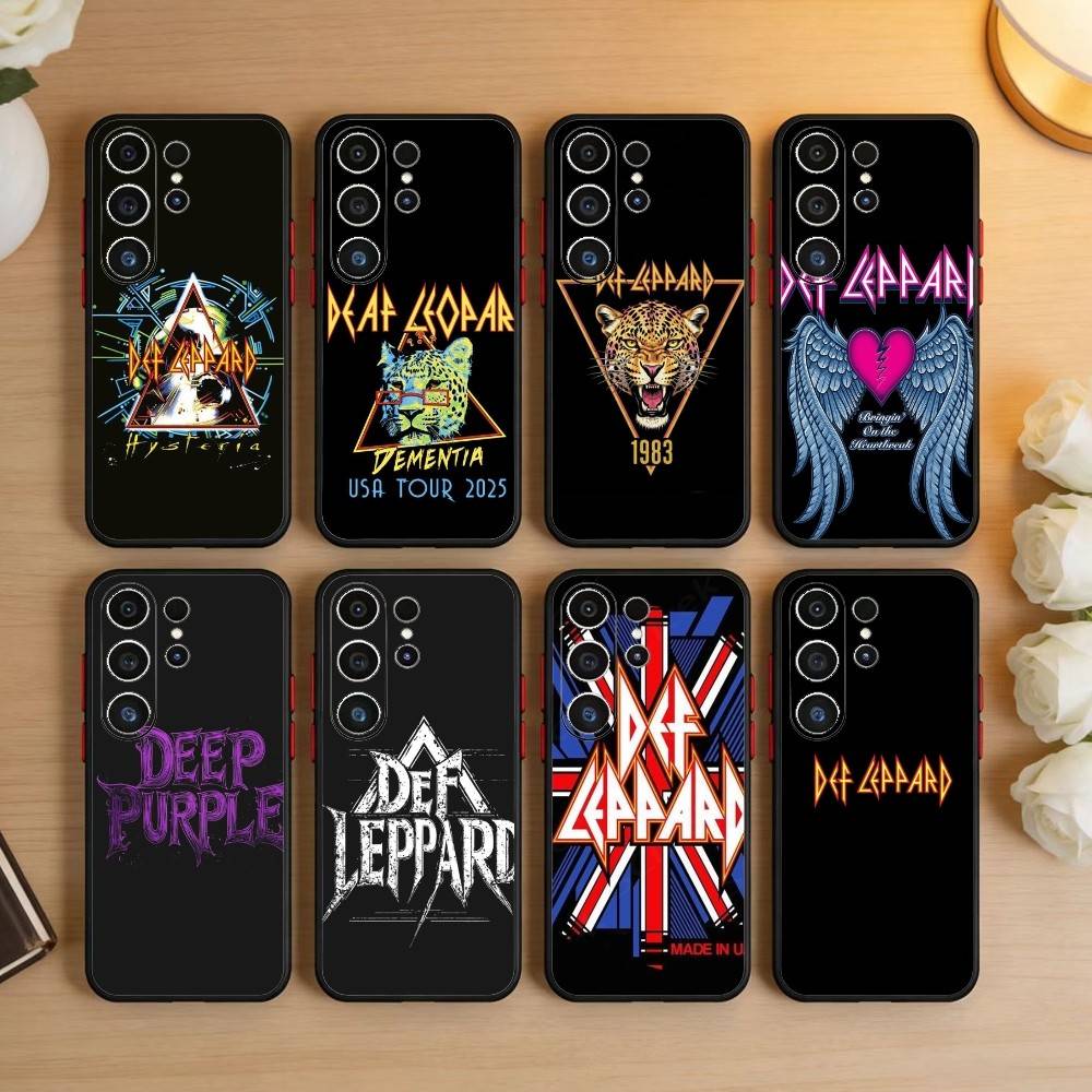 Hot Rock Band D-Def Leppard Phone Case For Samsung S26,S25,S24,S23,S22,S21,S20,S30,Ultra,Plus,Fe,Note,5G Black Cover