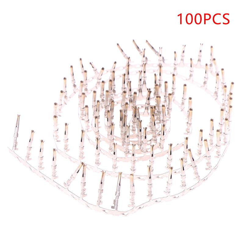 100Pcs 1.0Mm Female Socket For Db Terminal Connector Gold Plated Male/Female Pin For Nixie Clock Tubes In12 In18 Qs27-1 Sz4-1